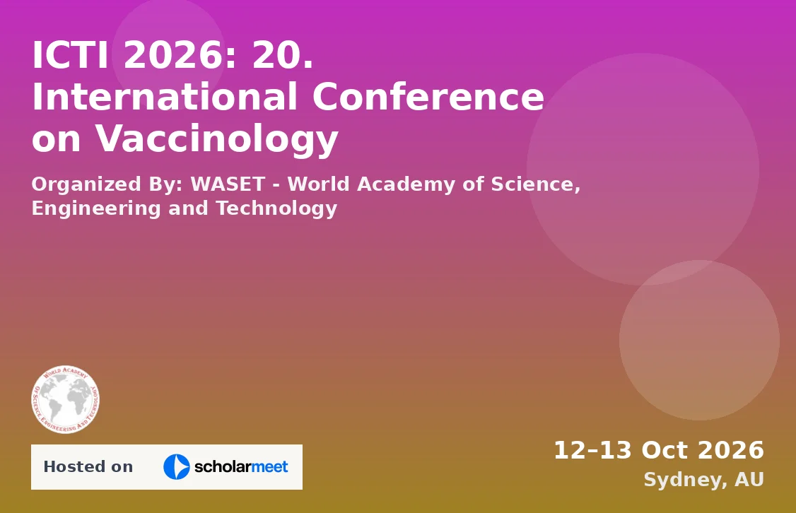 ICTI 2026: 20. International Conference on Vaccinology