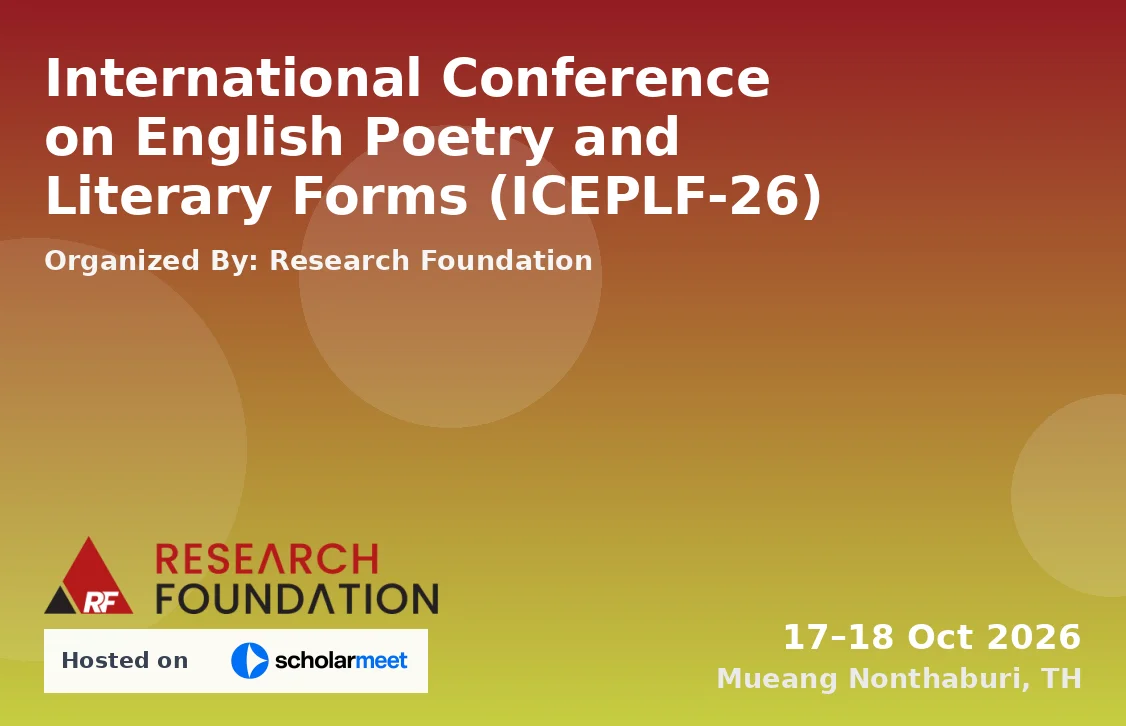 International Conference on English Poetry and Literary Forms (ICEPLF-26)