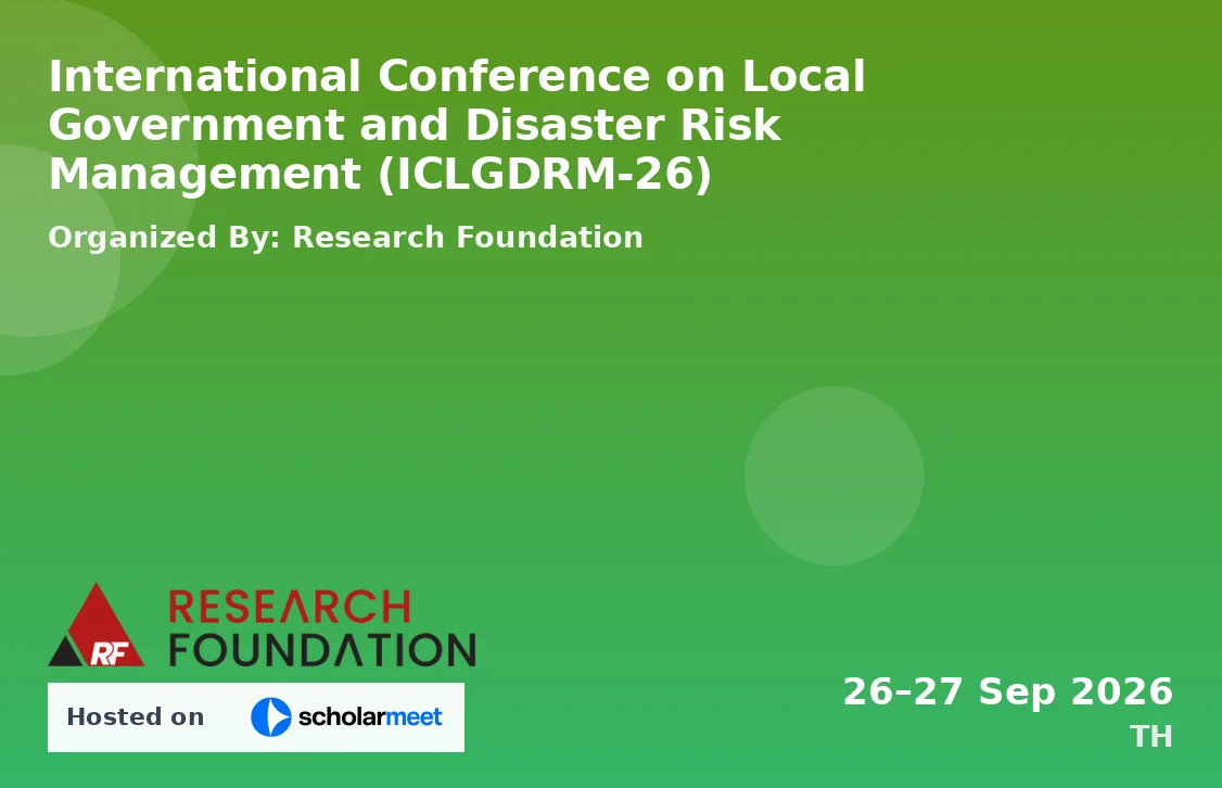 International Conference on Local Government and Disaster Risk Management (ICLGDRM-26)