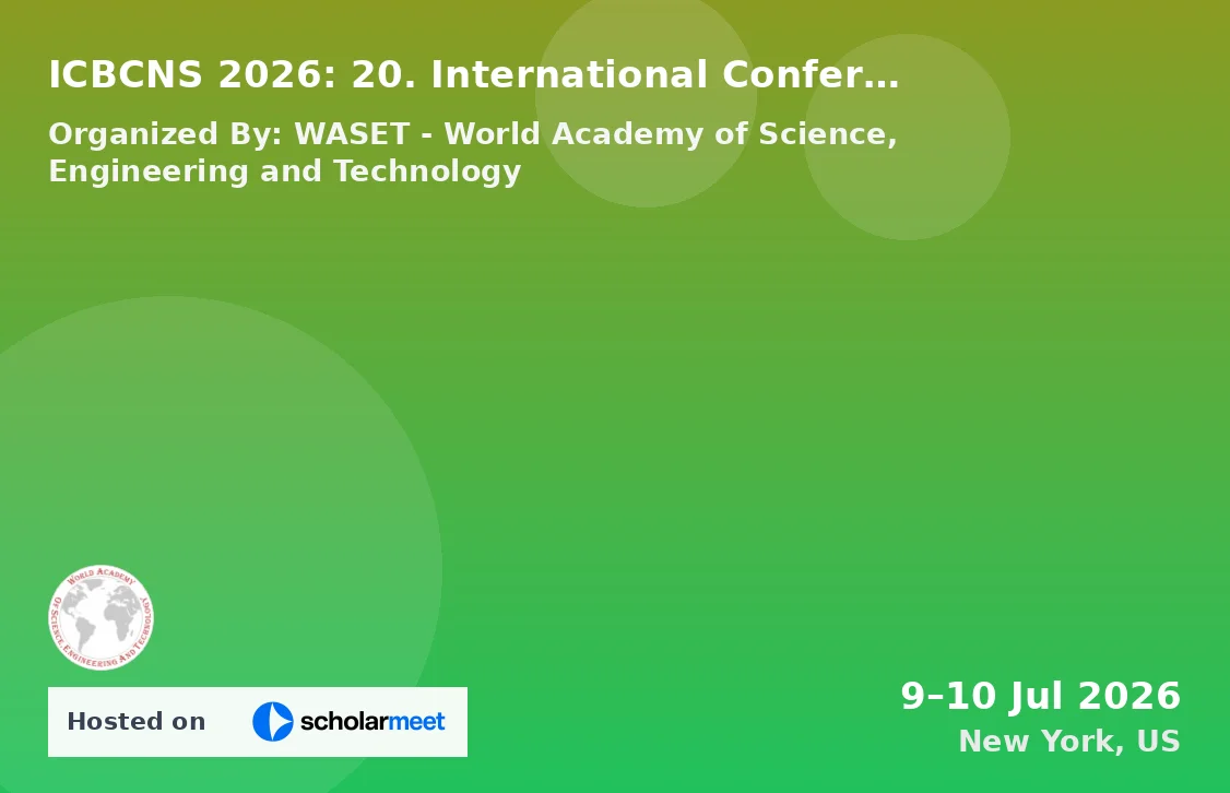 ICBCNS 2026: 20. International Conference on Broadband Communications, Networks, and Systems