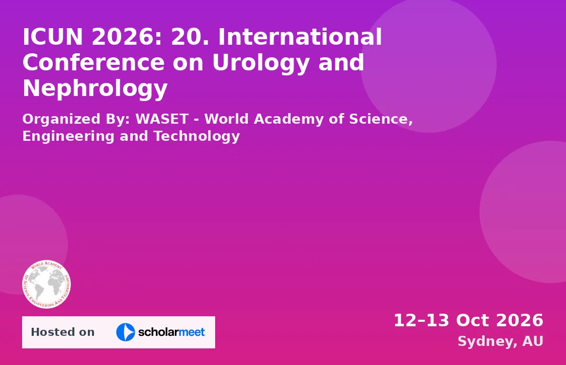 ICUN 2026: 20. International Conference on Urology and Nephrology