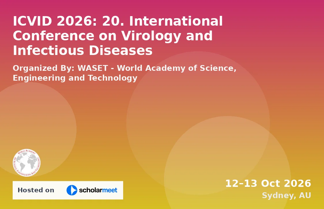 ICVID 2026: 20. International Conference on Virology and Infectious Diseases
