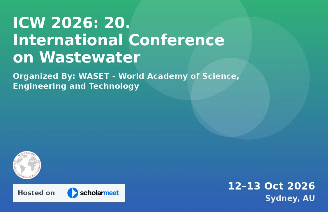 ICW 2026: 20. International Conference on Wastewater