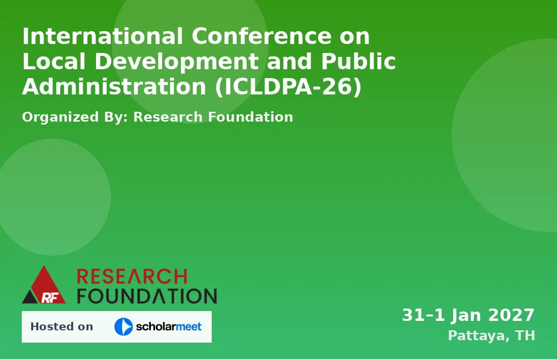 International Conference on Local Development and Public Administration (ICLDPA-26)
