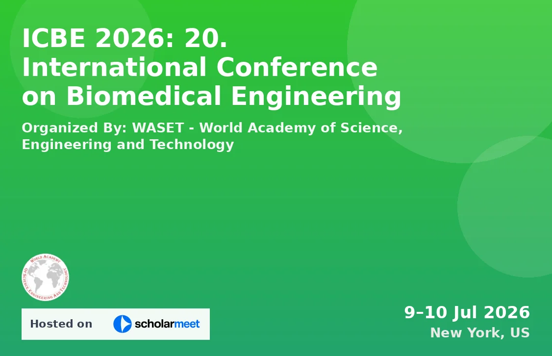 ICBE 2026: 20. International Conference on Biomedical Engineering