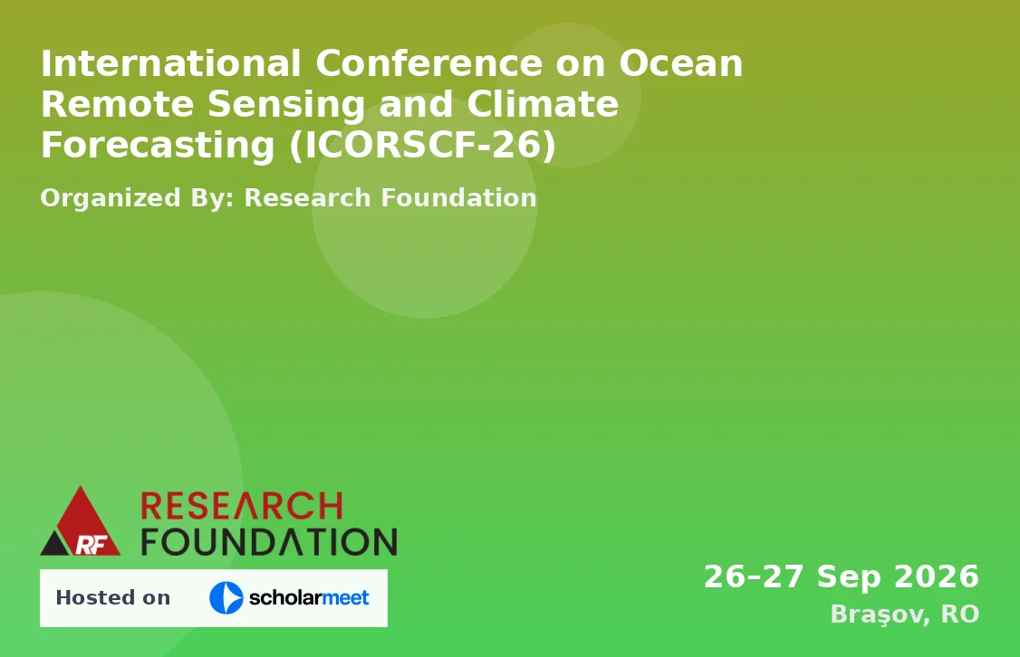 International Conference on Ocean Remote Sensing and Climate Forecasting (ICORSCF-26)