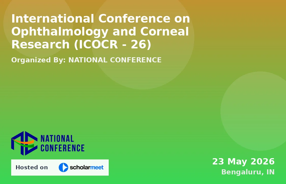International Conference on Ophthalmology and Corneal Research (ICOCR - 26)