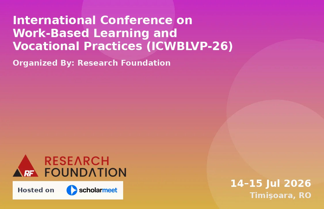 International Conference on Work-Based Learning and Vocational Practices (ICWBLVP-26)