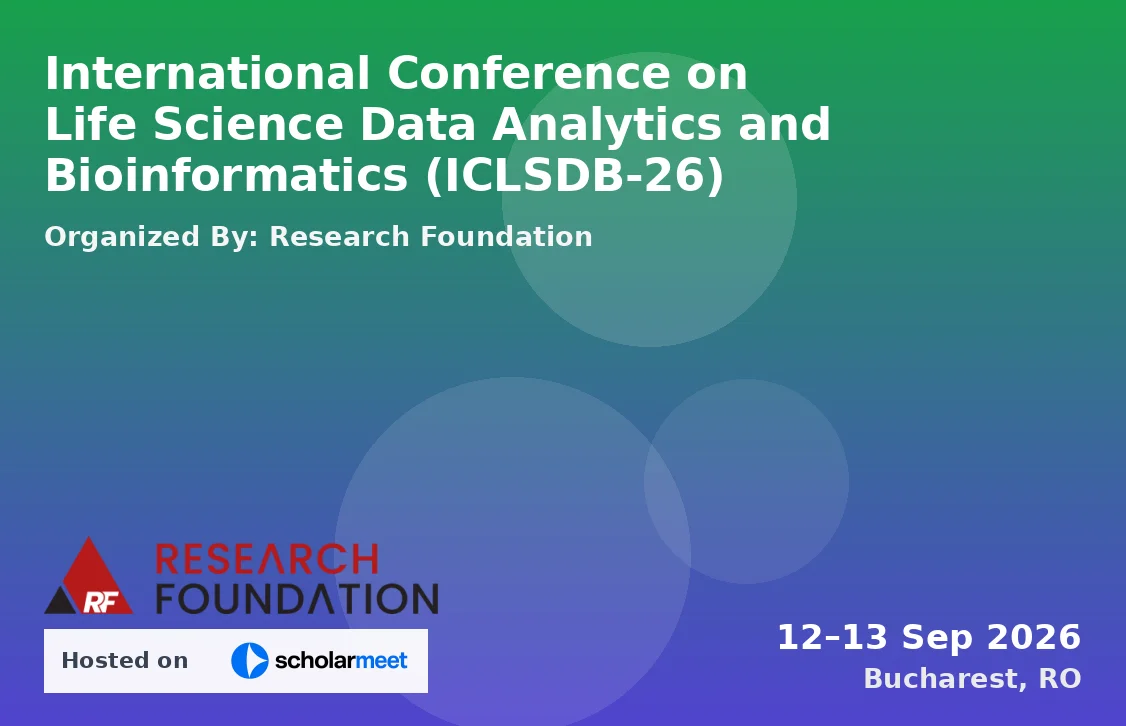 International Conference on Life Science Data Analytics and Bioinformatics (ICLSDB-26)