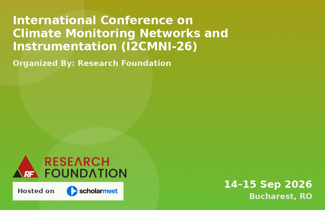 International Conference on Climate Monitoring Networks and Instrumentation (I2CMNI-26)