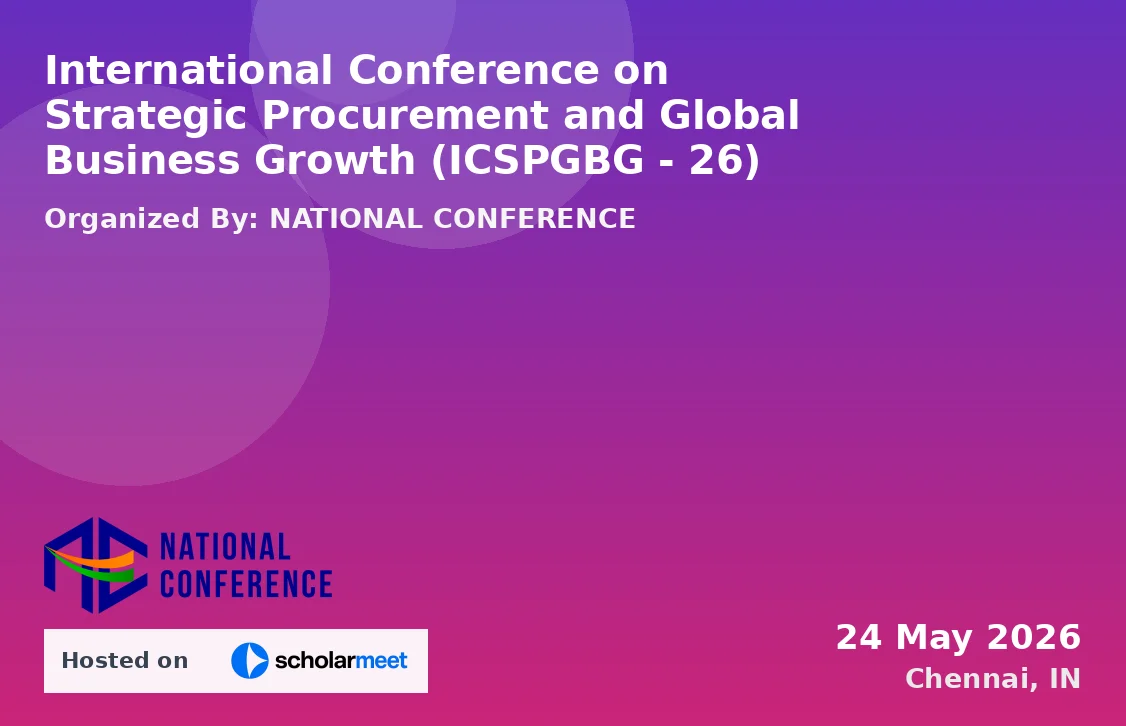 International Conference on Strategic Procurement and Global Business Growth (ICSPGBG - 26)