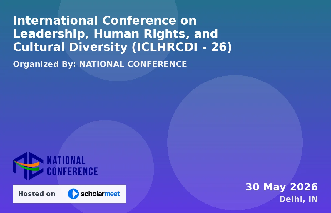 International Conference on Leadership, Human Rights, and Cultural Diversity (ICLHRCDI - 26)