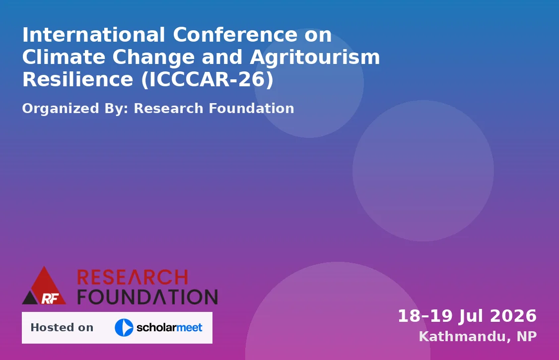 International Conference on Climate Change and Agritourism Resilience (ICCCAR-26)