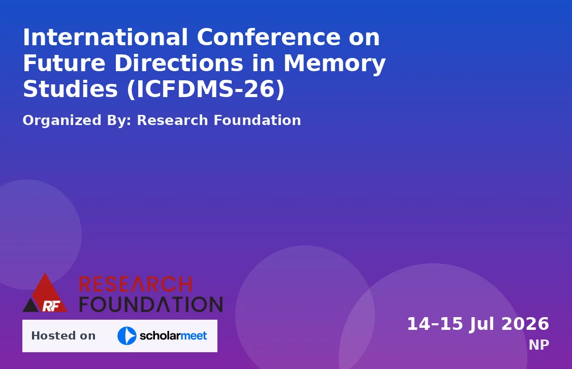 International Conference on Future Directions in Memory Studies (ICFDMS-26)