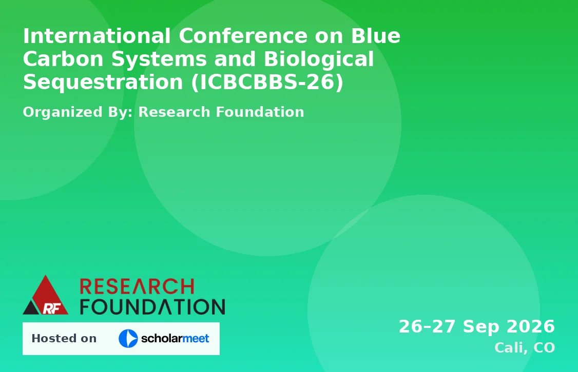 International Conference on Blue Carbon Systems and Biological Sequestration (ICBCBBS-26)