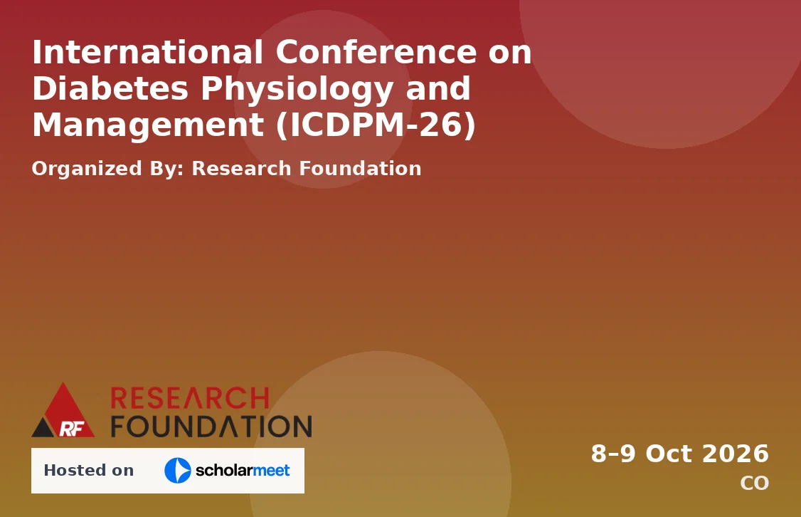 International Conference on Diabetes Physiology and Management (ICDPM-26)