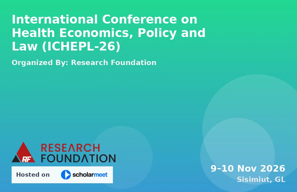 International Conference on Health Economics, Policy and Law (ICHEPL-26)