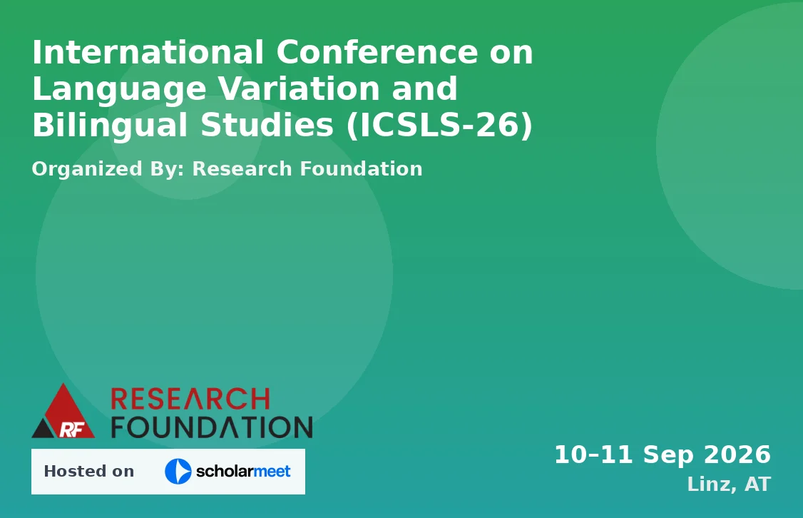 International Conference on Language Variation and Bilingual Studies (ICSLS-26)