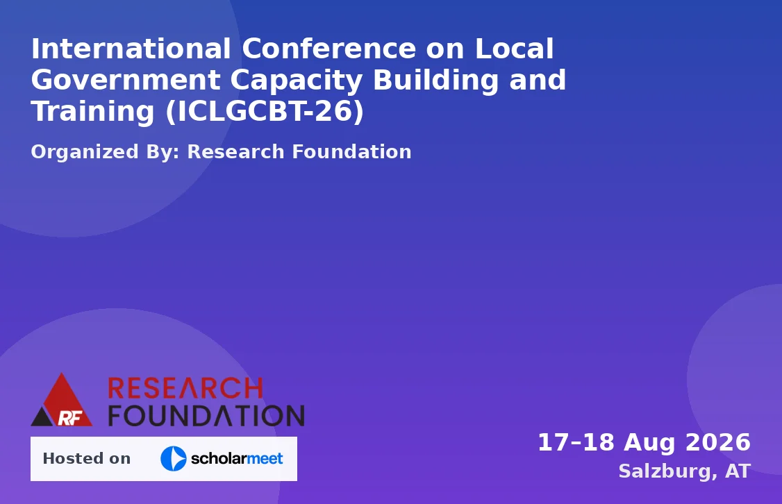 International Conference on Local Government Capacity Building and Training (ICLGCBT-26)