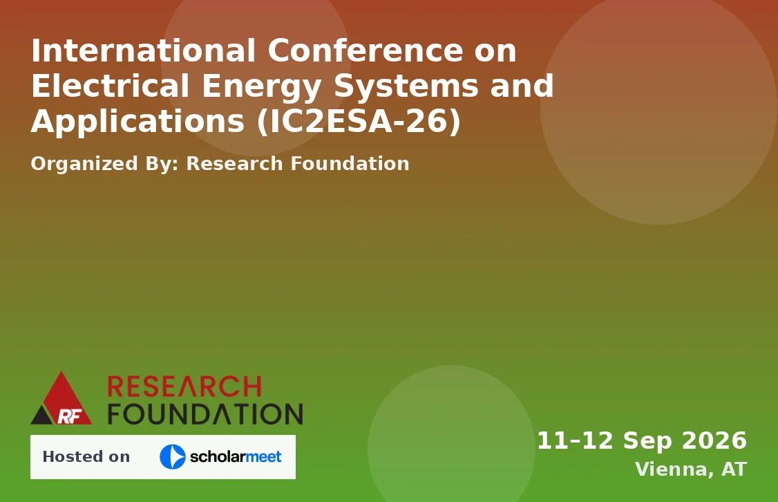 International Conference on Electrical Energy Systems and Applications (IC2ESA-26)