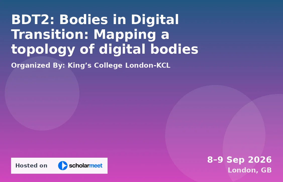 BDT2: Bodies in Digital Transition: Mapping a topology of digital bodies