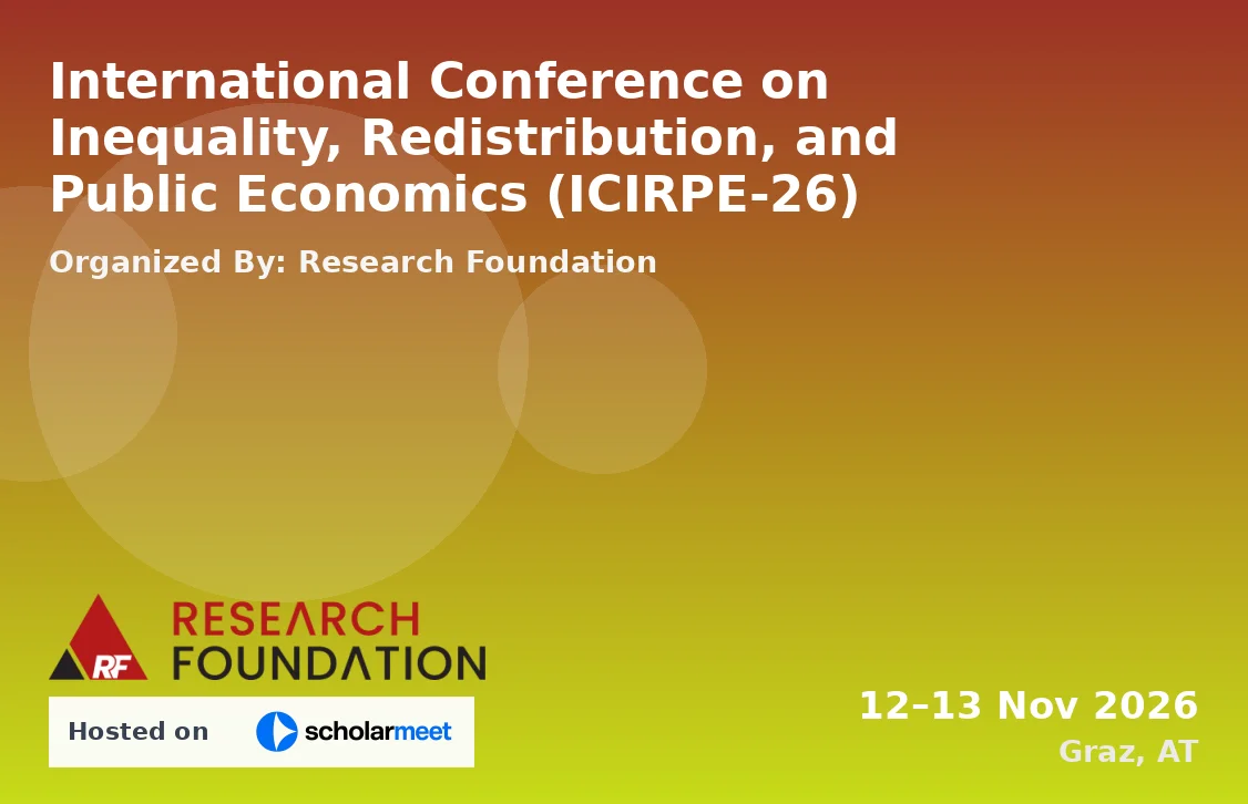 International Conference on Inequality, Redistribution, and Public Economics (ICIRPE-26)