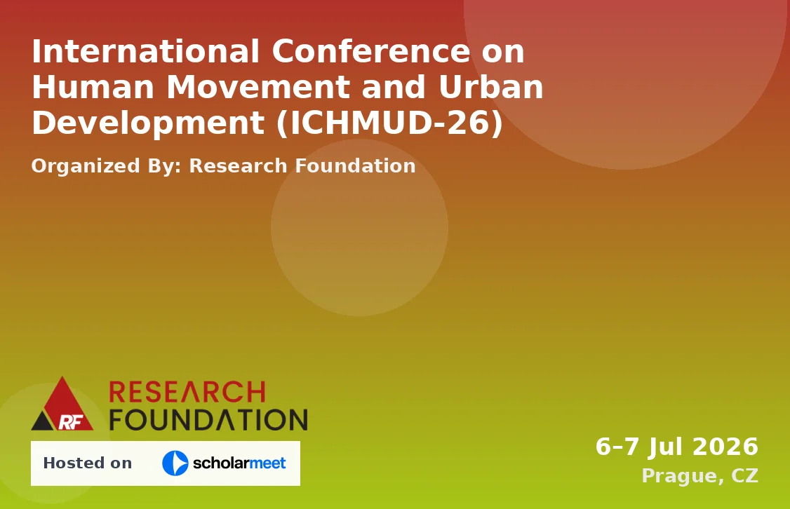 International Conference on Human Movement and Urban Development (ICHMUD-26)