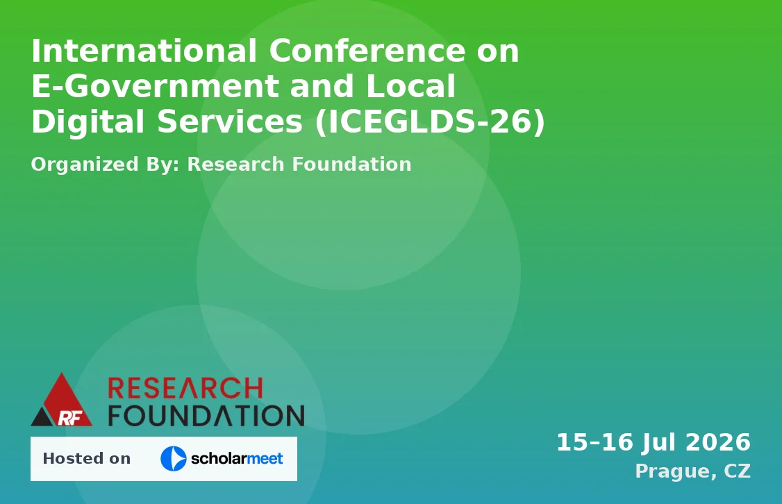 International Conference on E-Government and Local Digital Services (ICEGLDS-26)