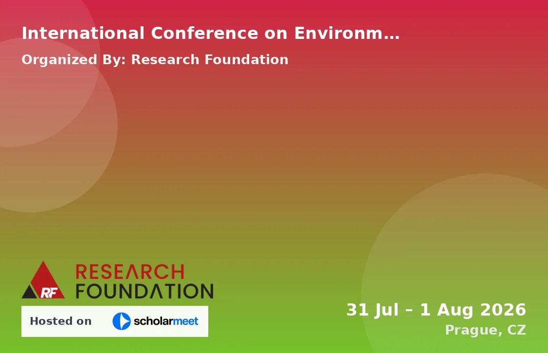 International Conference on Environmental Sustainability in Agriculture and Food Systems (ICESAFFS-26)