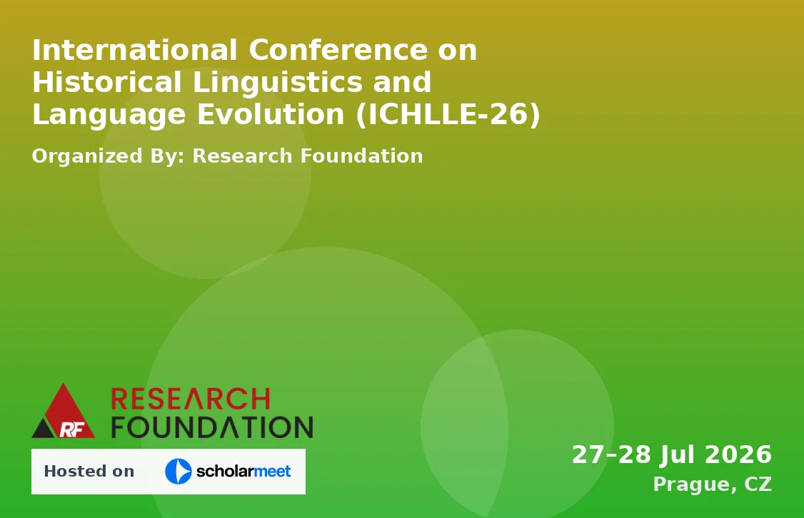 International Conference on Historical Linguistics and Language Evolution (ICHLLE-26)