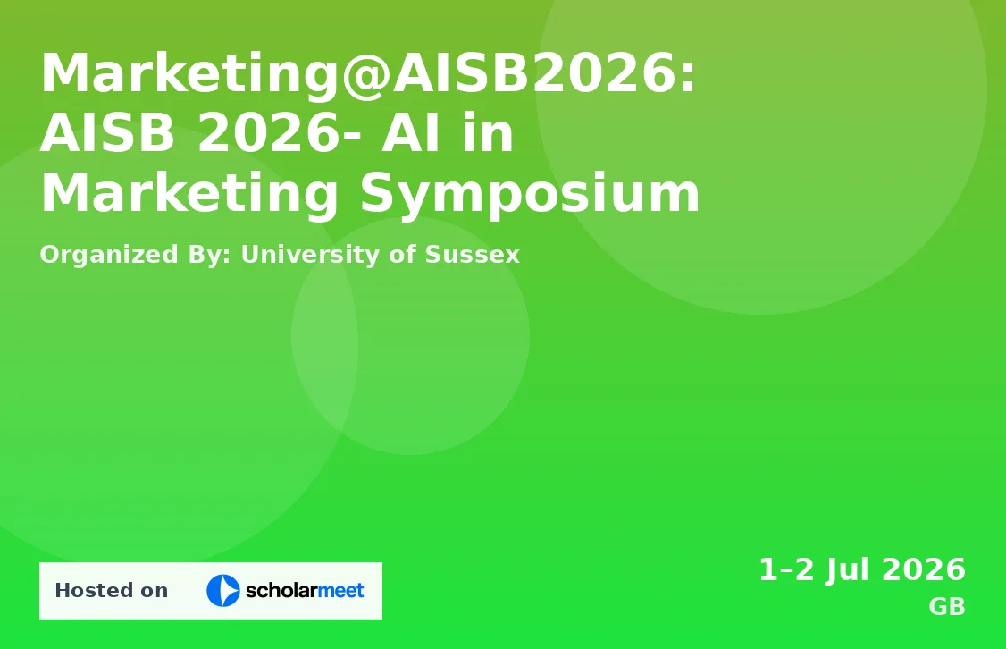 Marketing@AISB2026: AISB 2026- AI in Marketing Symposium