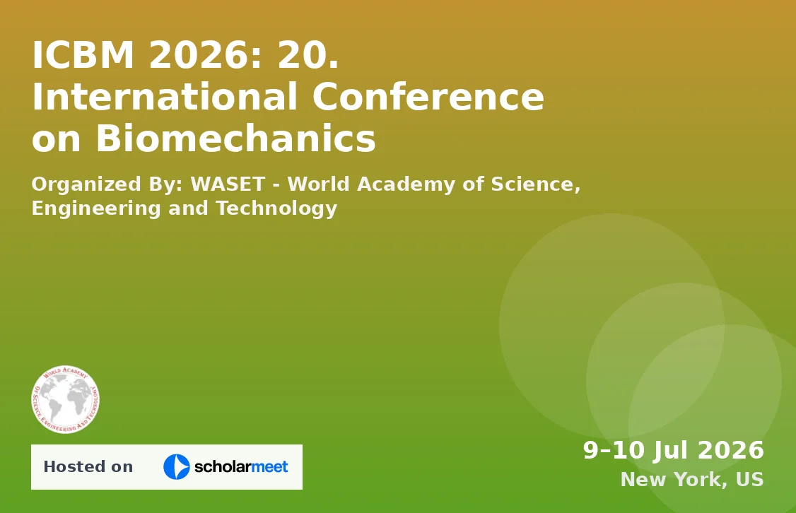 ICBM 2026: 20. International Conference on Biomechanics