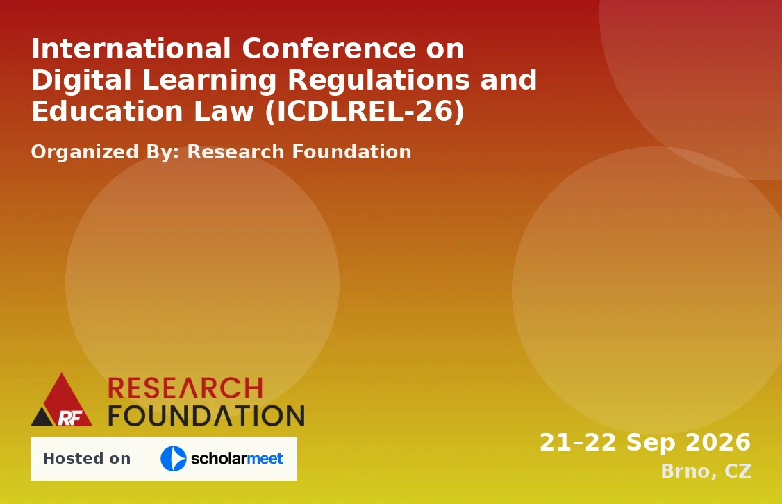International Conference on Digital Learning Regulations and Education Law (ICDLREL-26)