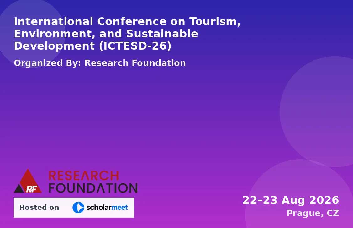 International Conference on Tourism, Environment, and Sustainable Development (ICTESD-26)