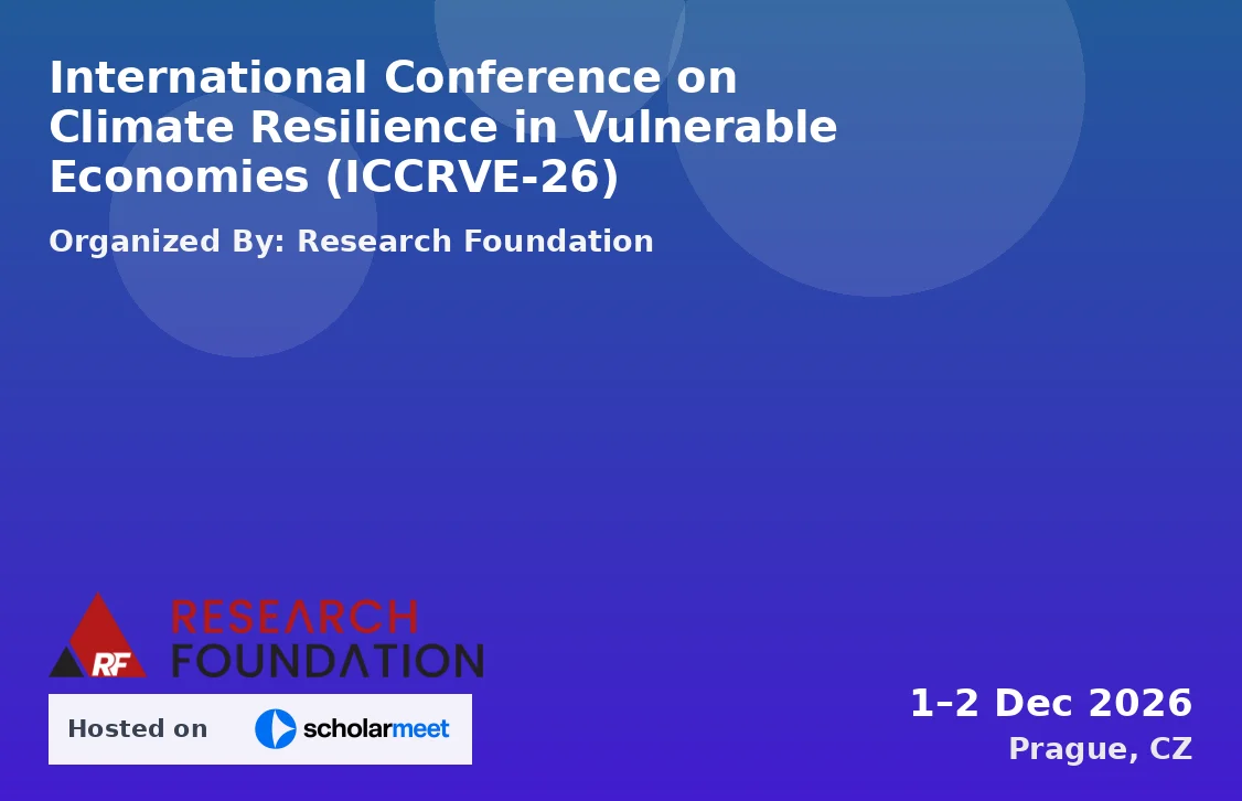 International Conference on Climate Resilience in Vulnerable Economies (ICCRVE-26)