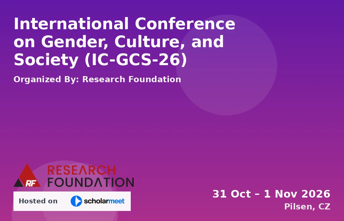 International Conference on Gender, Culture, and Society (IC-GCS-26)