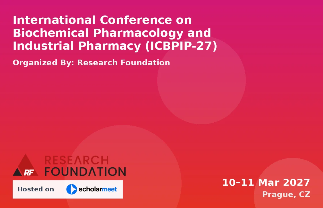 International Conference on Biochemical Pharmacology and Industrial Pharmacy (ICBPIP-27)