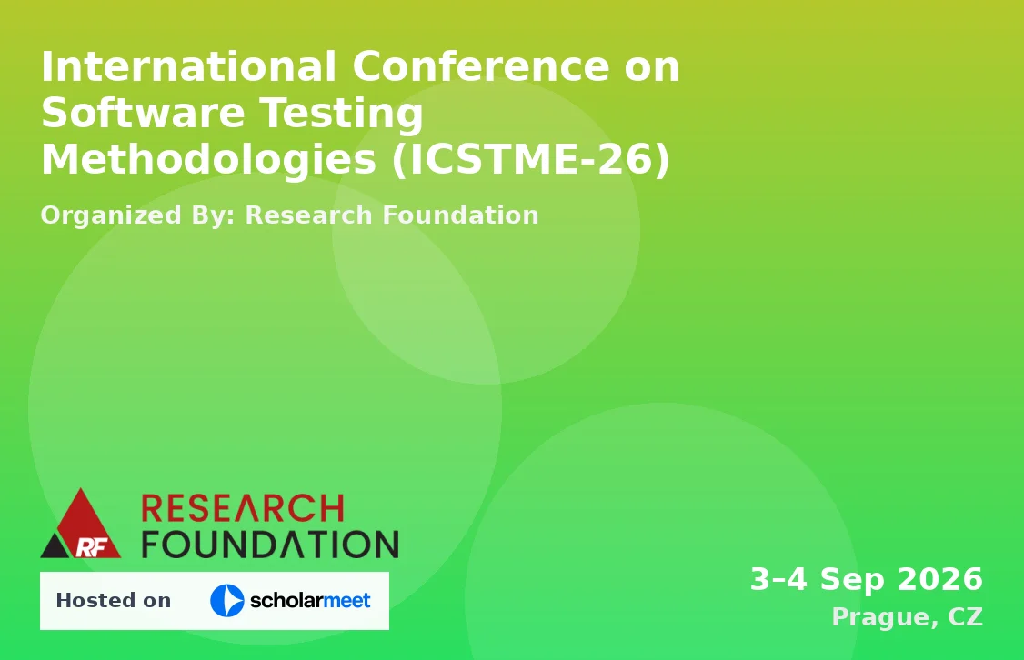 International Conference on Software Testing Methodologies (ICSTME-26)