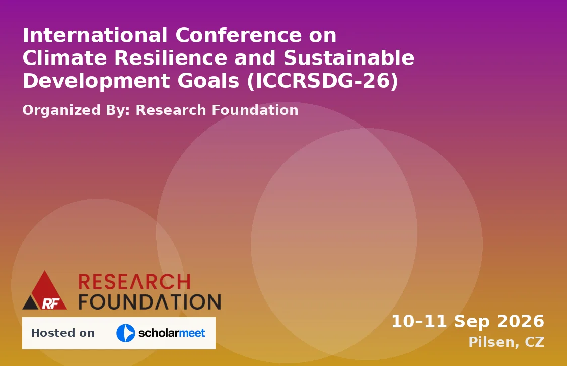 International Conference on Climate Resilience and Sustainable Development Goals (ICCRSDG-26)