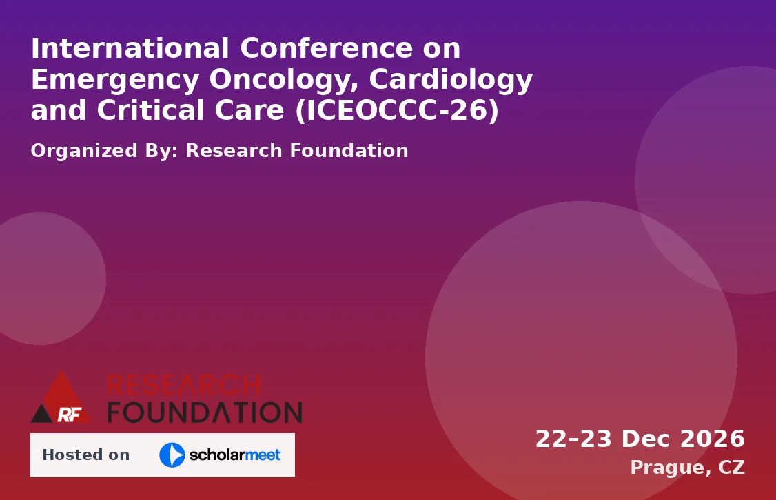 International Conference on Emergency Oncology, Cardiology and Critical Care (ICEOCCC-26)