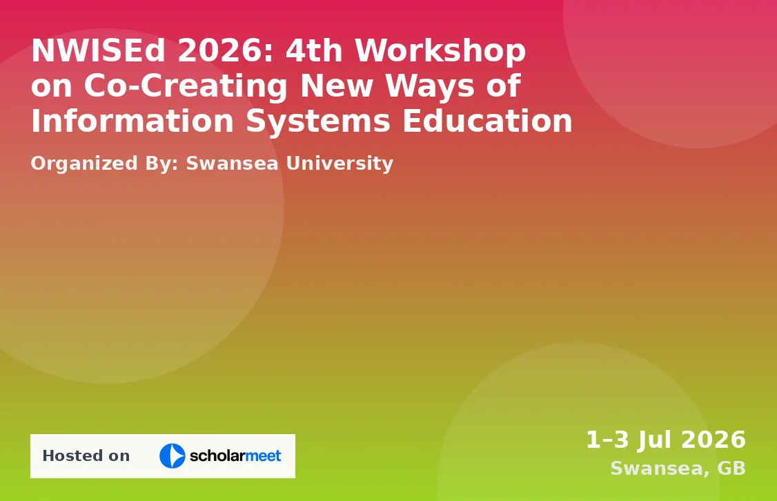 NWISEd 2026: 4th Workshop on Co-Creating New Ways of Information Systems Education
