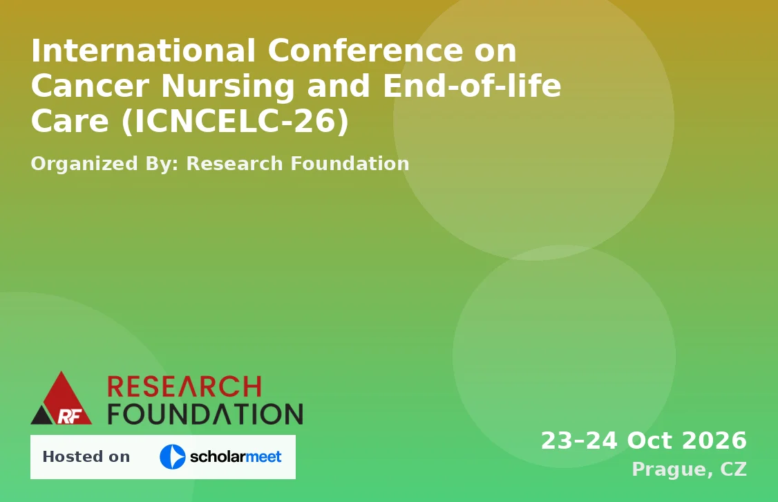 International Conference on Cancer Nursing and End-of-life Care (ICNCELC-26)