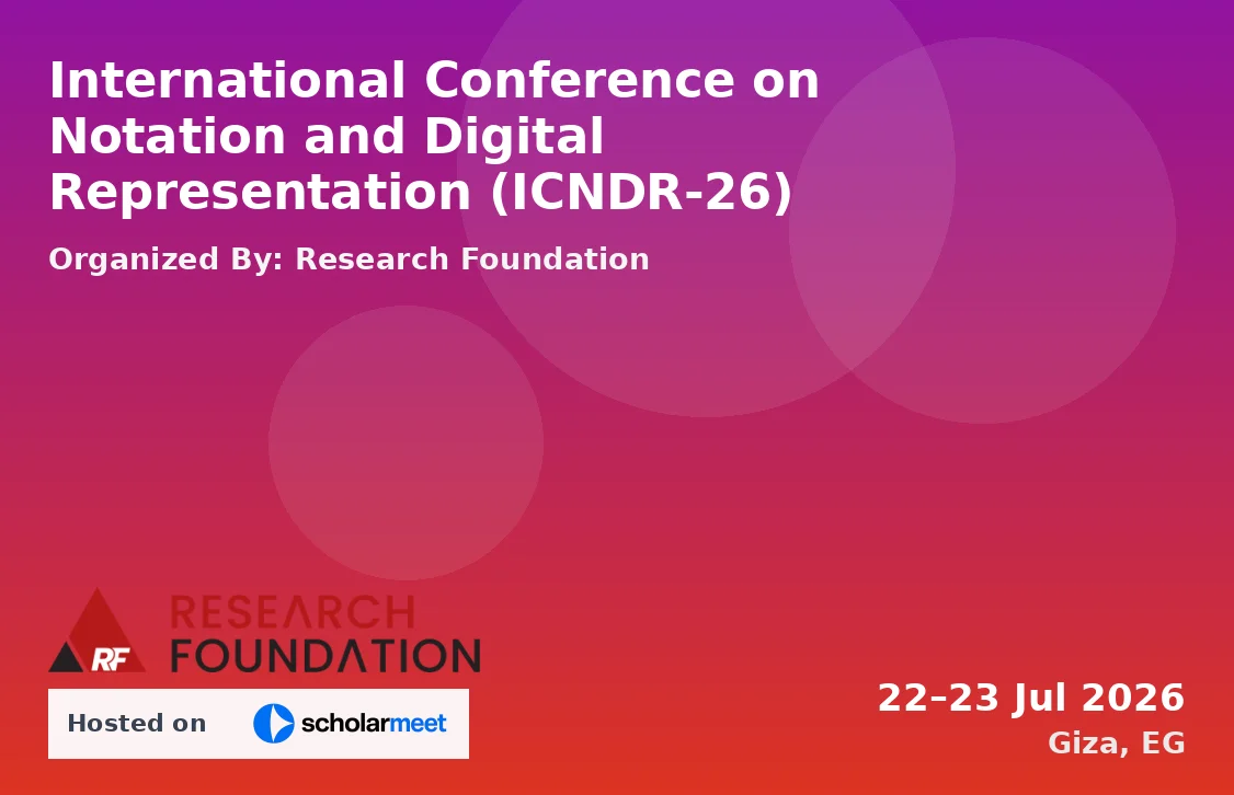 International Conference on Notation and Digital Representation (ICNDR-26)