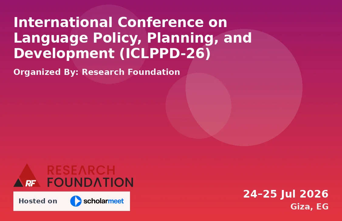 International Conference on Language Policy, Planning, and Development (ICLPPD-26)