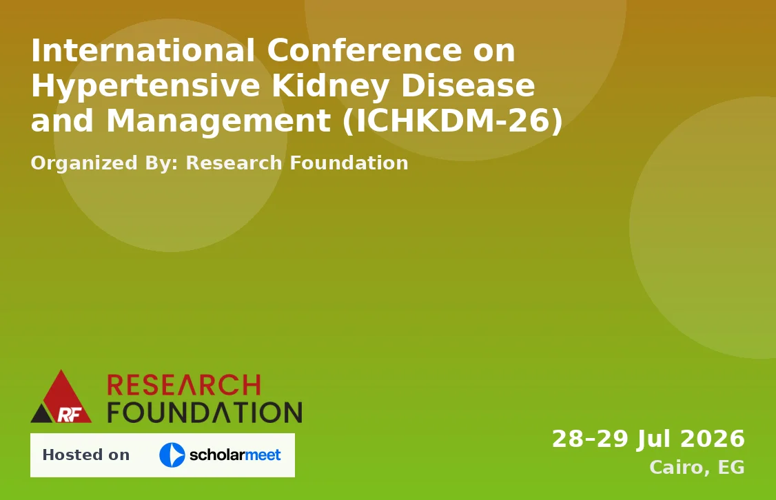 International Conference on Hypertensive Kidney Disease and Management (ICHKDM-26)