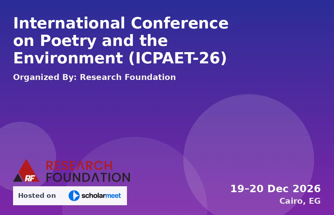 International Conference on Poetry and the Environment (ICPAET-26)