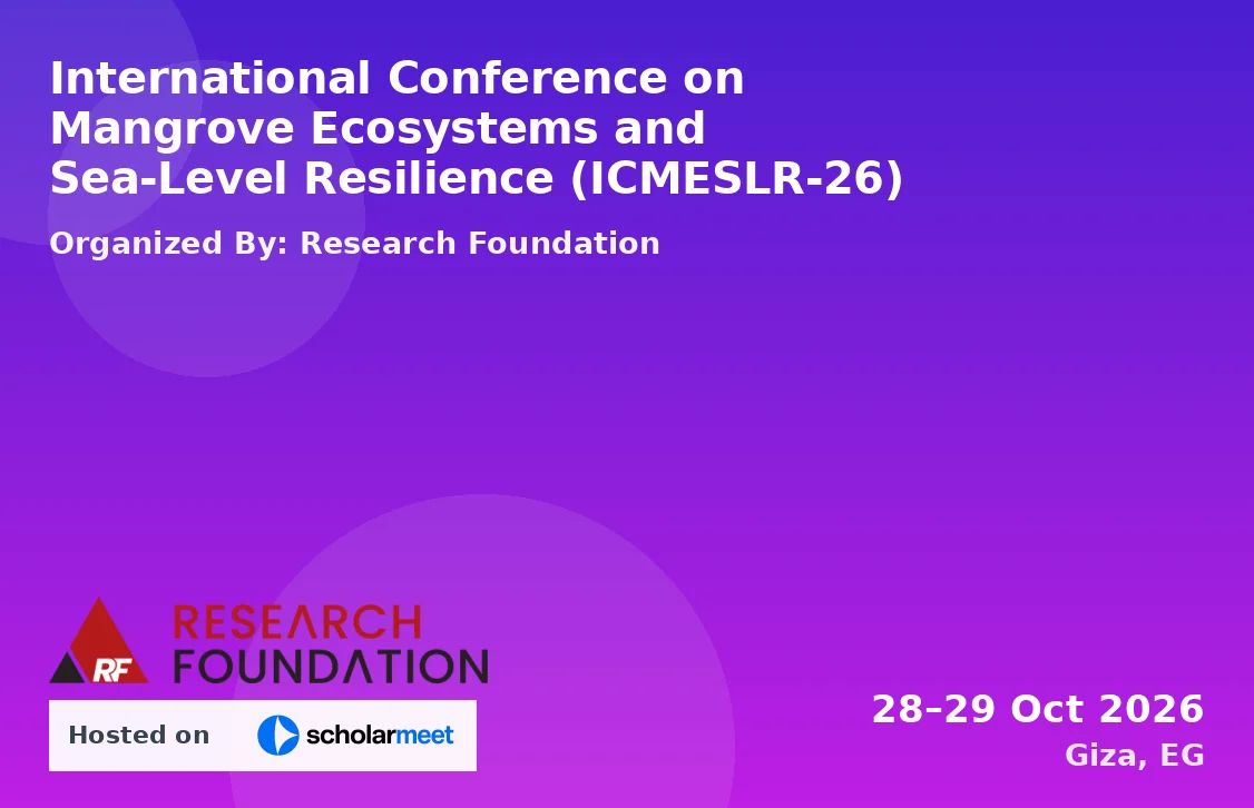 International Conference on Mangrove Ecosystems and Sea-Level Resilience (ICMESLR-26)