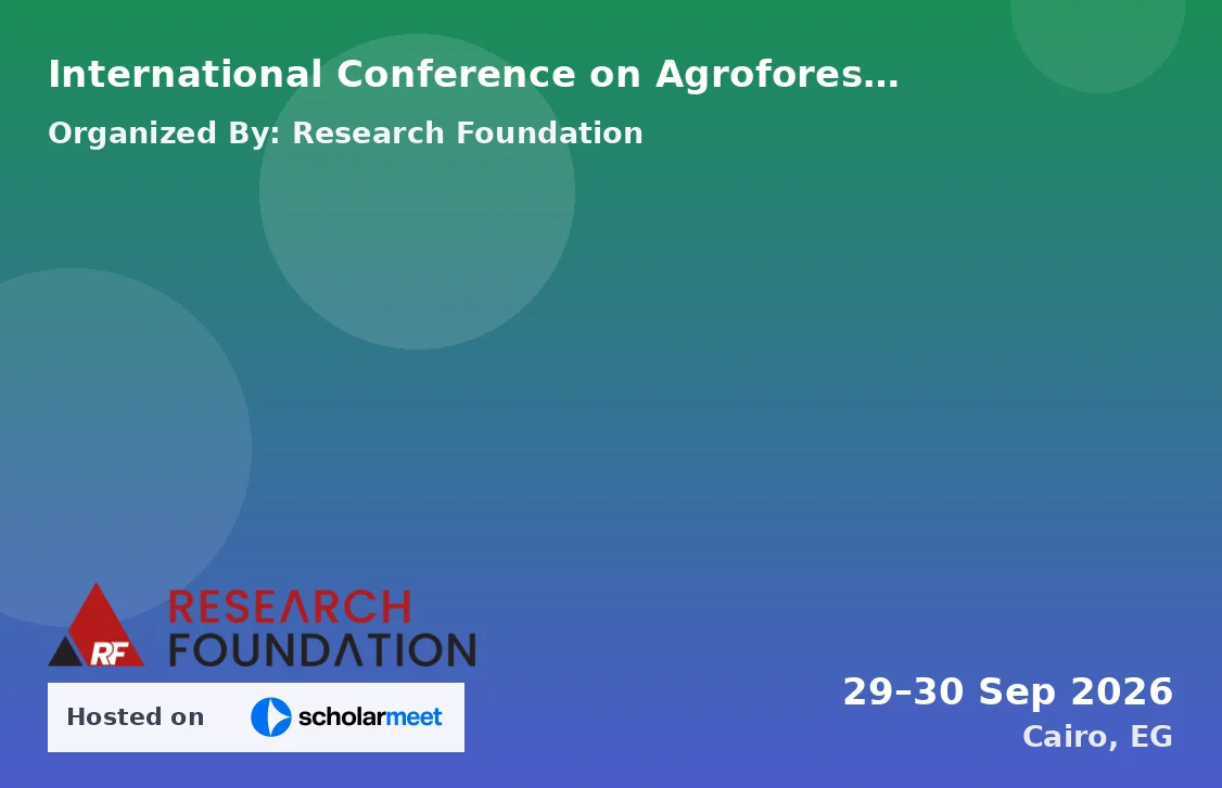 International Conference on Agroforestry Systems for Climate Adaptation and Biodiversity (ICASCAAB-26)