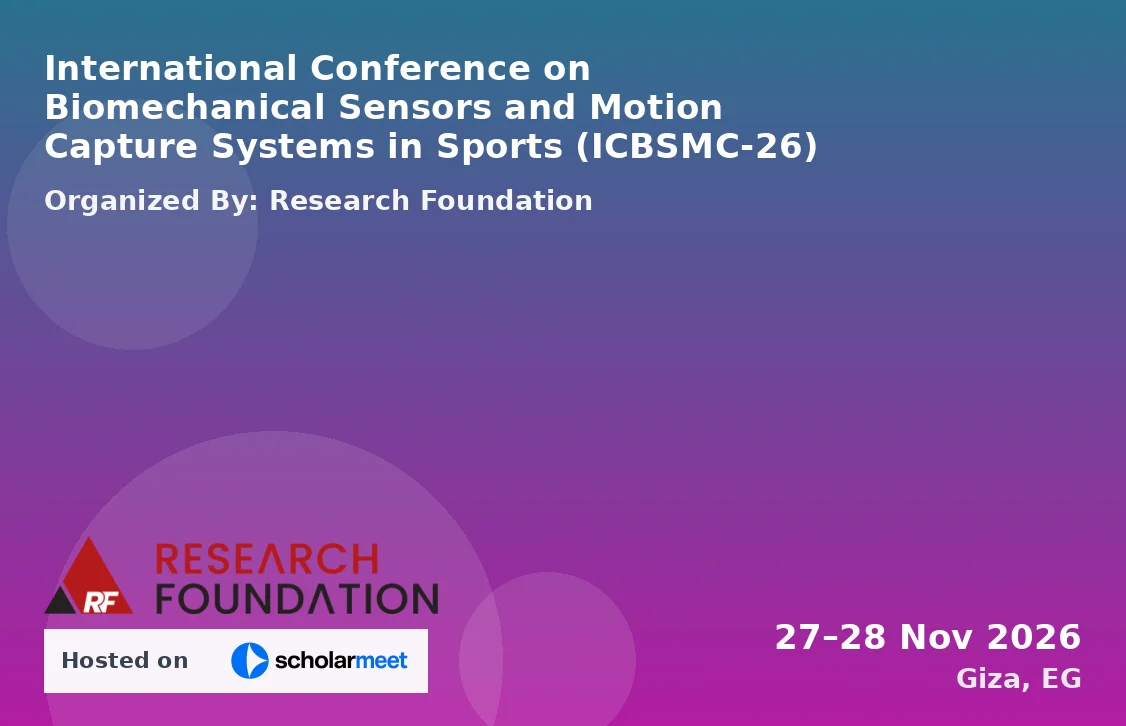 International Conference on Biomechanical Sensors and Motion Capture Systems in Sports (ICBSMC-26)
