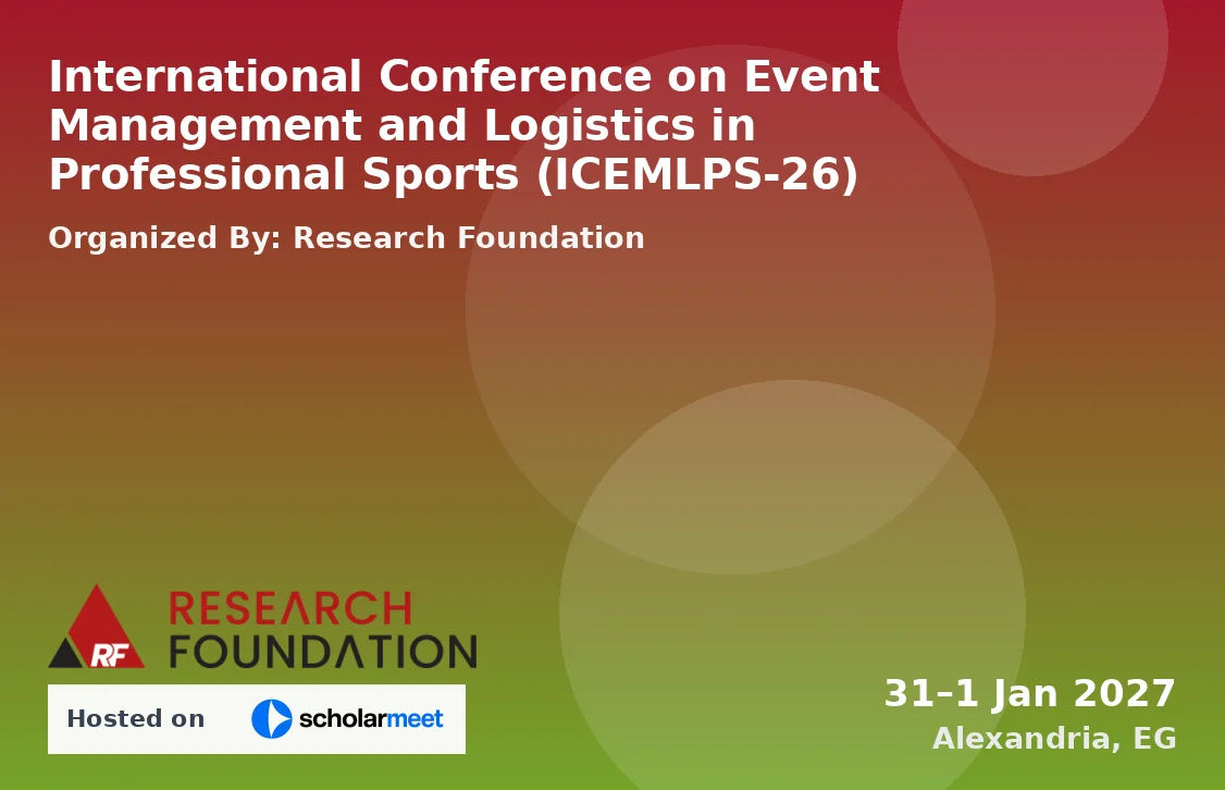 International Conference on Event Management and Logistics in Professional Sports (ICEMLPS-26)